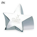 Silver Star Struck Paper Weight